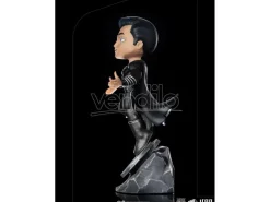 Dc Comics Justice League MiniCo Statua Superman Costume Nero 18 Cm Iron Studios