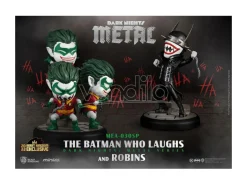 Dc Comics Mini Uova Attack Figura 2-pack Dark Nights: Metal The Batman Who Laughs & Robin Minions 8 Cm Beast Kingdom Toys