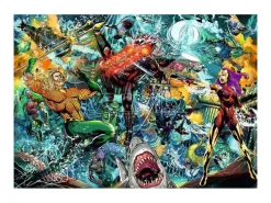 Dc Comics Puzzle Aquaman (1000 Pezzi) 70 x 50 Cm Ravensburger
