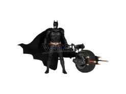 Dc Multiverse Il Cavaliere Oscuro Action Figure Batman e Batpod 18Cm Mcfarlane Toys