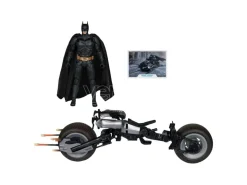 Dc Multiverse Il Cavaliere Oscuro Action Figure Batman e Batpod 18Cm Mcfarlane Toys