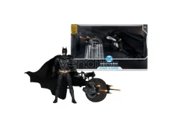 Dc Multiverse Il Cavaliere Oscuro Action Figure Batman e Batpod 18Cm Mcfarlane Toys