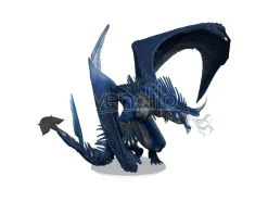 D&d Icons Of The Realms Boxed Prepainted Miniatures Ancient Blue Dragon 20 Cm Wizbambino