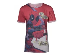 Deadpool - All Over T-shirt Uomo Con Roll-up Sleeves Difuzed