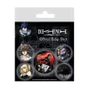 Death Note Pin-Back Buttons 5-Pack Characters Pyramid International