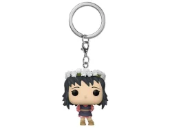 Demon Slayer Portachiavi Funko Pop Vinile Figura Makomo Corona di Fiori 4 Cm