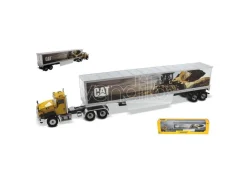 DIECAST MASTER DM85666 CAT CT660 W/CAT MURAL TRAILERS 1:50 Modellino