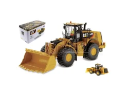 Diecast Master DM85296 CAT 980K WHEEL LOADER W/ROCKCON 1:50 Modellino
