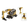 DIECAST MASTER DM85656 CAT M323F RAILROAD WHEELED 1:87 Modellino