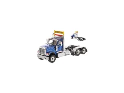DIECAST MASTER DM71004 HX520 TANDEM TRACTOR BLUE 1:50 Modellino