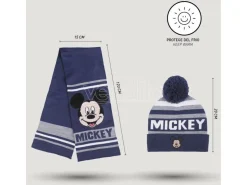 Disney Mickey Mouse Set Invernale Sciarpa Cappello Guanti Cerdà