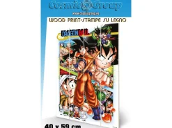 DRAGON BALL COMIC STRIP WOOD PRINT STAMPA SU LEGNO PYRAMID INTERNATIONAL