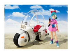 Dragon Ball S.h. Figuarts Vehicle Con Figura Bulma's Motorcycle Hoipoi Capsule No. 9 17 Cm Bandai Tamashii Nations