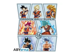 DRAGON BALL SUPER - Tshirt "Goku's transformations" man white-New Fit