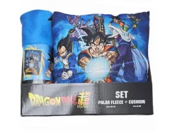 Dragon Ball Super Coperta In Pile + Cuscino Set Toei Animation