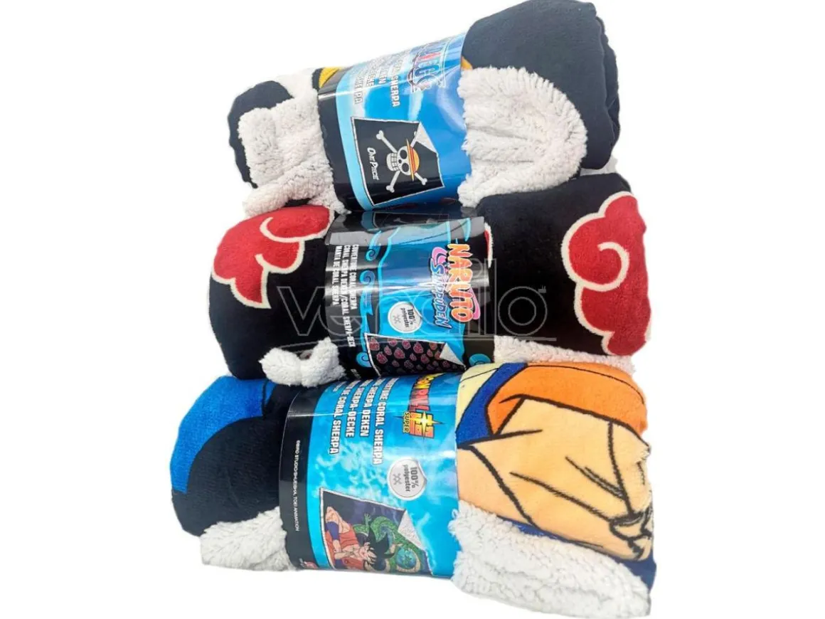 Dragon Ball Z coral sherpa blanket Toei Animation