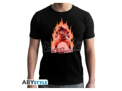 Dragon Ball Z Maglietta Nera in Cotone Goku KaioKen - T-Shirt