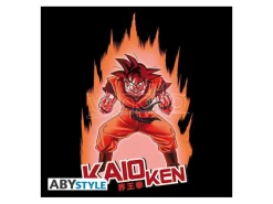 Dragon Ball Z Maglietta Nera in Cotone Goku KaioKen - T-Shirt