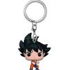 Dragon Ball Z Portachiavi Funko Pop Vinile Figura Goku Con Onda Energetica 4 cm