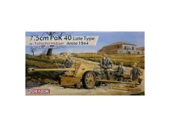 DRAGON D6250 7,5 cm PAK 40 LATE TYPE W/FALLSCHIMIJAGER ANZIO 1944 KIT 1:35 Modellino