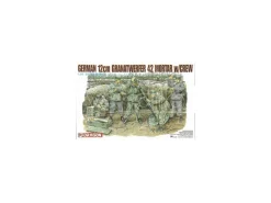 DRAGON D6090 GERMAN 12 cm GRANATWERFER42 MORTAR W/CREW KIT 1:35 Modellino