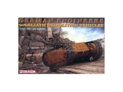 Dragon D6103 GERMAN ENGINEERS W/GOLIATH DEMOLITION VEHICLES KIT 1:35 Modellino