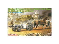 DRAGON D6079 HORSE DRAW 2.8 cm sPzB41 AT GUN KIT 1:35 Modellino