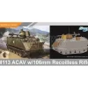 DRAGON D3575 M113 ACAV W/106mm RECOILLES RIFLE KIT 1:35 Modellino