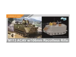 DRAGON D3575 M113 ACAV W/106mm RECOILLES RIFLE KIT 1:35 Modellino