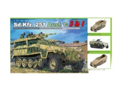 DRAGON D6224 SD KFZ 251/10 3,7 cm PAK 3 KIT 1:35 Modellino