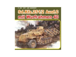 DRAGON D6284 Sd.Kfz.251 Ausf.C MIT WURFRAHMEN 40 KIT 1:35 Modellino