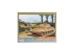 DRAGON D7231 SD.KFZ.182 KINGTIGER PORSCHE TURRET KIT 1:72 Modellino