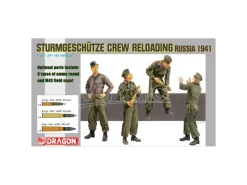 Dragon D6192 STURMGESCHUTZE CREW RELOADING RUSSIA 1941 KIT 1:35 Modellino