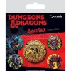 Dungeons & Dragons Pin-Back Buttons 5-Pack Beastly Pyramid International