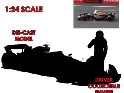 F1 Red Bull Racing Rb20 Con Verstappen Figura - 1:24 Die-cast Model Modelli In Scala Bburago