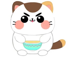 Funny Cat Peluche Figura Cat Con Soup 25 Cm Joy Toy (it)