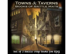 GIANT BOOK OF BATTLEMATS TOWNS & TAVERNS ACCESSORI DM VAULT