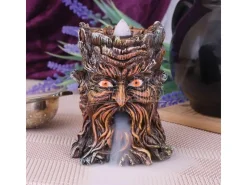 GREEN MAN TREE SPIRIT AGED OAK BACKFLOW INCENSE BURNER Brucia Incenso NEMESIS NOW