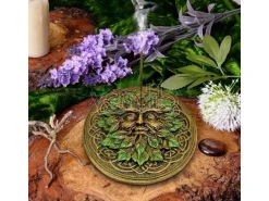 GREEN MAN TREE SPIRIT FOREST FRAGRANCE INCENSE BURNER Brucia Incenso NEMESIS NOW