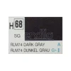Gunze GU0068 DARK GREY SEMI-GLOSS  ml 10 Pz.6 Modellino