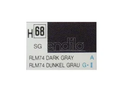 Gunze GU0068 DARK GREY SEMI-GLOSS  ml 10 Pz.6 Modellino