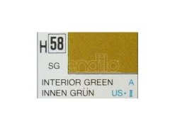 Gunze GU0058 INTERIOR GREEN SEMI-GLOSS  ml 10 Pz.6 Modellino