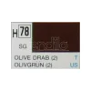 Gunze GU0078 OLIVE DRAB SEMI-GLOSS  ml 10 Pz.6 Modellino