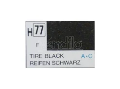 Gunze GU0077 TIRE BLACK MATT  ml 10 Pz.6 Modellino