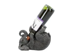 Guzzlers Grey Elephan Wine Bottiglia Holder Accessori Nemesis Now