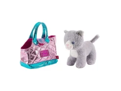 Hand Bag + Peluche Pink Coco Gat 28cm Perletti