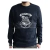 Harry Potter - Felpa Vintage - "Hogwarts" Uomo Nera Sbiadita Taglia S