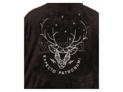 Harry Potter Accappatoio Nero con Patronus da Donna Taglia Unica Groovy