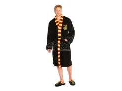 Harry Potter Accappatoio Nero con Stemma Hogwarts Taglia Unica Groovy