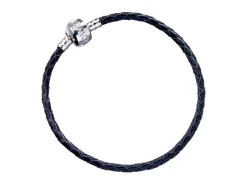 Harry Potter Black Leather Ciondolo Braccialetto The Carat Shop